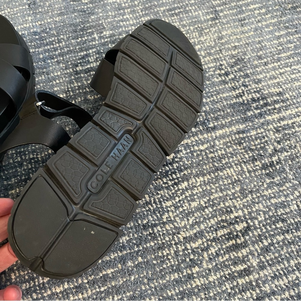 Cole Haan ZeroGrand Leather Platform Sandals - Picture 12 of 12